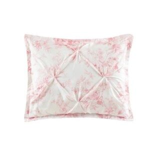 Armoire Collection Standard Toile Floral Pillow Sham Pink, New